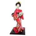 thumbnail image 4 of Tongina Collectible Figurine, Miniature Asian Statue, Traditional Japanese Kimono, Geisha Doll, Kabuki Doll for Desk, Wardrobe, Bedroom C, 4 of 8