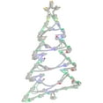 thumbnail image 5 of Northlight LED Lighted Christmas Tree Window Silhouette Decoration - 16" - Multicolor Lights, 5 of 5