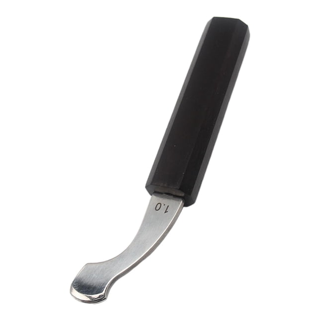 Herramienta de Plegado de Bordes de Cuero Macarena Mango de Madera Portátil Duradero 10 mm