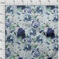 thumbnail image 3 of oneOone Polyester Spandex Dark Blue Fabric Floral Sewing Craft Projects Fabric Prints By Yard 56 Inch Wide-XO, 3 of 6