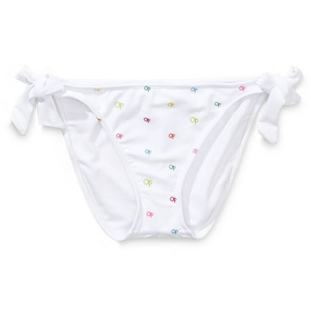 Juniors Logo Side-Tie Bikini Bottom