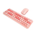 thumbnail image 1 of Keyboard And Mouse Combo, 68 Keys 2.4G USB Full Sized Keyboard Mouse, Compact And Silent Retro Punk Keyboard With 3 DPI For  PC Desktop Laptop, Plug And Play, 1 of 8