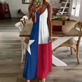 thumbnail image 2 of Texas: Texan Flag Sleeveless Dress loose dress Women long dress women's clothing 2025 Party dresses for women, 2 of 5