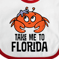 thumbnail image 4 of Inktastic Florida Vacation Cute Beach Crab Boys or Girls Baby Bib, 4 of 4