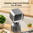 thumbnail image 3 of Zootealy Portable Mini Desktop Range Hood Extractor Fan for Home & Office - Adjustable Angle & Height, 2-Speed Wind, Removable Filters - Grey - US Plug, 3 of 6