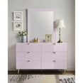 thumbnail image 3 of Acme Furniture Gaines Dresser, Pink High Gloss Finish, 3 of 11