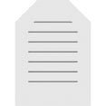 thumbnail image 4 of 20"W x 36"H Octagonal Top Surface Mount PVC Gable Vent: Functional, w/ 3-1/2"W x 1"P Standard Frame, 4 of 13