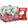 thumbnail image 1 of Boho Flower and Hummingbird Stand Mixer Covers Kitchen Appliance Dust Cover Compatible with 4.5-5 Quart Mixer Covers Universal Size Stand Mixer or Coffee Maker Covers, 1 of 1