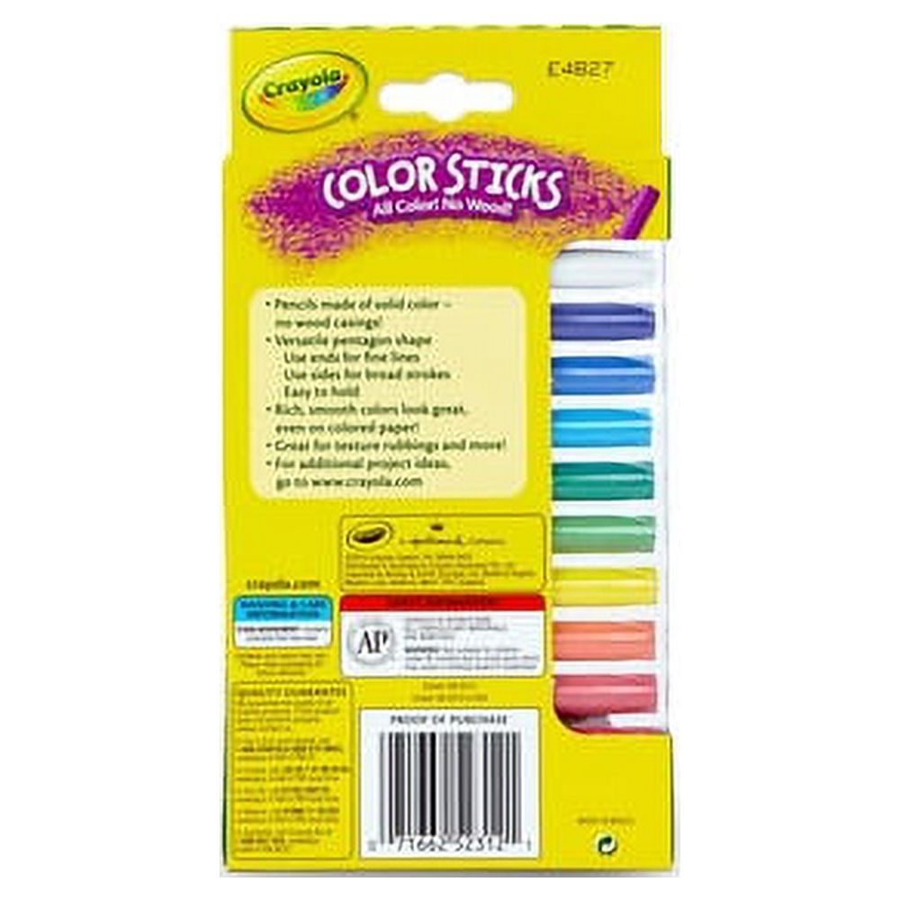 Crayola Color Sticks Colored Pencil Set, 12 Colors photo 3