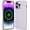 Lilac, variant on for iPhone 14 Pro Case for MagSafe, Soft Silicone Rubber Phone Cases for Apple iPhone 14 Pro with Built-in Magnets and Microfiber Lining for More Protection - Purple