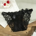 thumbnail image 2 of iopqo panties for women womens casual comfort black lace boyshort women's panties d m, 2 of 3