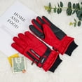 thumbnail image 2 of Gustave Winter Ski Snow Gloves for Women Men Waterproof Touchscreen Snowboard Gloves Cold Weather Warm Thermal Fleece Lined Gloves with Pocket for Running Driving Cycling - Red, 2 of 8