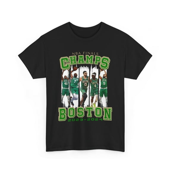 2024 Finals Champs Boston Cartoon basketball fan Unisex Cotton Tee