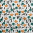 thumbnail image 1 of oneOone Cotton Poplin Orange Fabric Asian Floral Fabric For Sewing Printed Craft Fabric By The Yard 56 Inch Wide, 1 of 4