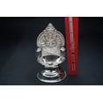thumbnail image 3 of Pure Silver Gajalakshmi Diya 62 gram, Kamakshi Lakshmi Deepam Amman Vilakku Lamp For Pooja, Silver diya Pooja Items, 3 of 4