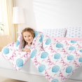thumbnail image 4 of Manfei Ocean Cartoon Shell 7-Piece Twin Bedding,Pink Bowknot Bedding Comforter Set,Pink Reversible, 4 of 7