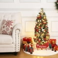 thumbnail image 4 of 4.5FT Christmas Tree with Lights, Pre-Lit Artificial Desktop Xmas Tree with 8 Mode Includes Red Berries & Sleigh Base for Holiday Indoor DIY Christmas Decor,2 PCS, 4 of 5