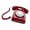 Red, variant on Retro Telephone for Event Save Memory with 32GB Card Storage 10Hrs Working USB Charging Cable