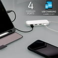 thumbnail image 4 of GE UltraPro 4 Port USB Power Strip, 6ft Braided Cord, White/Gray - 44139, 4 of 10