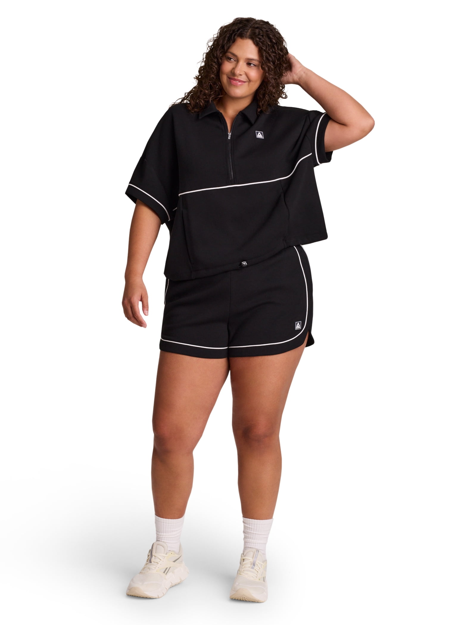 Reebok Women's Team Player Short Sleeve Oversize Pullover, Sizes XS-4X