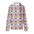 thumbnail image 5 of JTZGDY Halloween Button Down Shirts for Women Plus Size Cute Ghost Pumpkin Printed Fall Long Sleeve Collared Graphic T-Shirts Loose Fit Casual Holiday Gift Oversized Tees Tops, 5 of 8