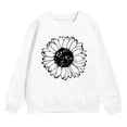 thumbnail image 4 of JUMEYU Sweatshirt for Girls Cute Comfy Crew Sweatshirt for Toddler Baby Boys Girls 5T (White,5 Years), 4 of 4