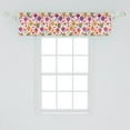 thumbnail image 2 of Ambesonne Dia De Los Muertos Window Valance, Flowers Calavera, 54" X 12", Multicolor, 2 of 3