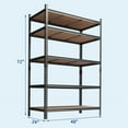 thumbnail image 3 of EDTara Étagères de Rangement de Garage Robustes, Unité d'Étagères Métalliques Réglables pour sous-Sol, Entrepôt, Garde-Manger, Garde-Robe et Cuisine, 3 of 8