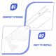 thumbnail image 3 of BESTYASH 1Par Rack Transparente De Acrílico Para Almacenamiento Vertical De Snowboard Y Skateboard, 3 of 8