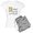 With Gray Camo Pant, variant on - She Believed She Could Pajamas - Women's Short Sleeve Print T-Shirt and Pants Light Cotton Pajama Set