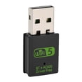 thumbnail image 2 of Tarjeta de red inalámbrica WiFi Bluetooth 4.2 de 600 MB, receptor, controlador gratuito, adaptador de antena LAN 2 en 1 RTL8821CU, 2 of 14
