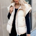 thumbnail image 6 of Wensltd Women Vest Lightweight Sleeveless Quilted Jackets Zip Up Stand Collar Fall Winter Coat With Pocket, 6 of 7