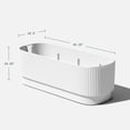 thumbnail image 3 of Veradek Demi Series White Garden Bed 42" Self-Watering Planter, 3 of 10