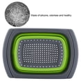 thumbnail image 3 of Collapsible Drain Basket, Silicone Collapsible Retractable Drain Basket, Pasta Strainer for Kitchen Tools(Green), 3 of 8