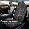thumbnail image 4 of Yuyamidu Halloween Cobweb Car Front Seat Covers Waterproof Car Seat Covers Front Seats Only Stretch Polyester Fabric Cover Easy to Install Universal Fit for Most Vehicle, 4 of 7