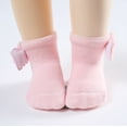 thumbnail image 5 of WUANDIXFA New Born Socks Baby Boy Cute Soft Kids Winter Warm Socks Toddlers Boys Girls Newborn Baby Socks Princess Socks Side Cute Cartoon Floor Socks,Pink,12-36 Months, 5 of 6