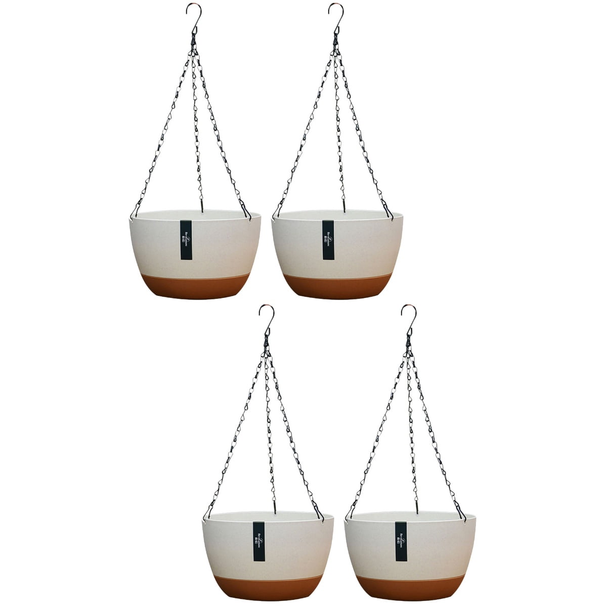 unbranded 4 sets  of Indoor Planter Outdoor Garden Hanging Plant Pots Balcony Hanging Flower Pot