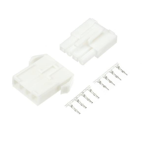 10 Pairs 4.5mm 4 Pin Male Female JST-SM Housing Crimp Terminal Connector