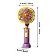 thumbnail image 2 of Rechargeable Floral Fan with Stand Base Portable 3 Speed Handheld Fan with Desktop Base Personal Battery Powered Lightweight & Small Fans Summer for Outdoor Indoor, 2 of 5