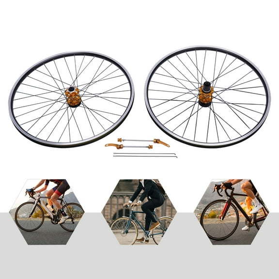 TOOL1SHOoo Mountain Bike Wheelset 69.9cm/27.5Inch, Aluminum Alloy Rim Disc Brake MTB Wheelset