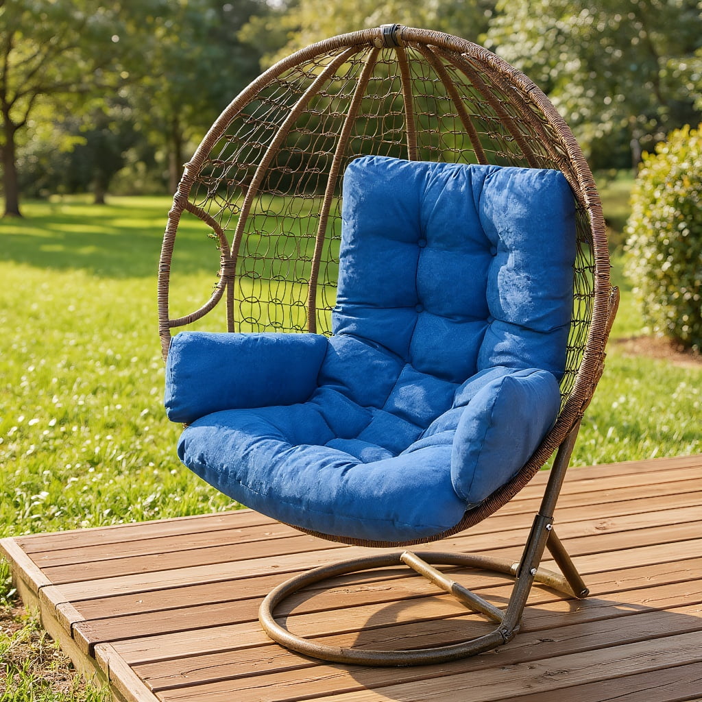 Swing Egg Chair Cushion,49.21x19.69" Hanging Basket Swing Cushions, Sofa Cushion Household Hanging Chair Pad, Thicker Egg Hammock Cushion,Indoor And Outdoor Cradles Chair Cushion