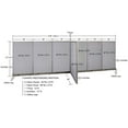 thumbnail image 2 of GOF T-shaped Freestanding Partition (48”D x 216”W x 72”H) Office Room Divider, Privacy Screen, Workstation Cubicle, 2 of 11