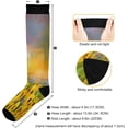 thumbnail image 3 of 1 Pairs Sunflower Compression Socks for Women Men Knee High Stocking for Running, Athletic, Medical Gift, 3 of 7