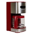 thumbnail image 1 of Kenmore Cafetera Programable de 12 Tazas, Cafetera Roja y de Acero Inoxidable con Pantalla Digital, Temporizador, Control de Aroma, Filtro de Agua con Carbón, Preparación Regular/negrita, 1 of 5