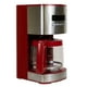 thumbnail image 1 of Kenmore Cafetera Programable de 12 Tazas, Cafetera Roja y de Acero Inoxidable con Pantalla Digital, Temporizador, Control de Aroma, Filtro de Agua con Carbón, Preparación Regular/negrita, 1 of 5