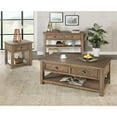 thumbnail image 5 of Bowery Hill Farmhouse Solid Wood 2 Drawer Sofa Console Table Natural, 5 of 5