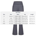 thumbnail image 3 of SwiftWear Women's High-Waisted Flare Leggings with Pockets Yoga Stretch Pants Comfortable Workout Bottoms with Flared Hem, 3 of 9