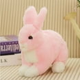 thumbnail image 1 of 28/38CM Realistic Cute 5 Colors Plush Rabbits Fur Lifelike Animal Easter Bunny Simulation Rabbit Toy Model Kids Birthday Gift, 1 of 5