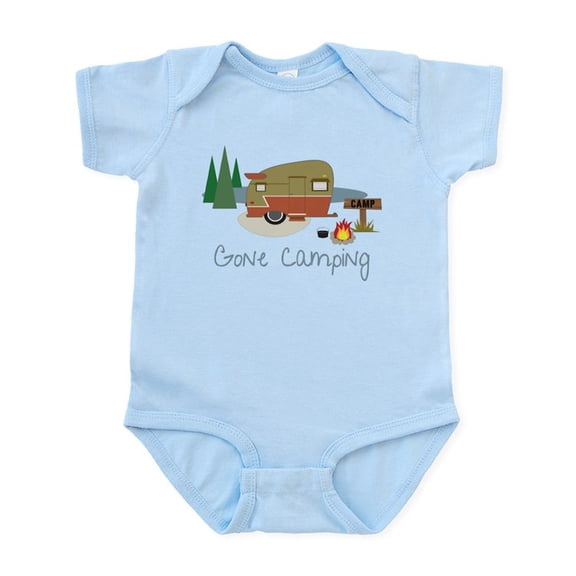CafePress - Gone Camping Infant Bodysuit - Baby Light Bodysuit, Size Newborn - 24 Months