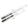 thumbnail image 6 of NIBOLOG 1 Set 50cm/67cm Winter Fishing Rod with Reel Ultrashort Telescopic Adjustable Ultralight Angling Carbon Fiber Two/Three-sections Ice Fishing Pole for Outdoor, 6 of 8